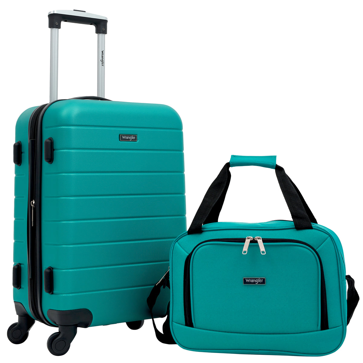Wrangler El Dorado 2-Pc Expandable Rolling Carry-On Set w/ 3-In-1