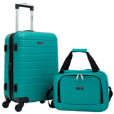 Wrangler El Dorado 2-Pc Expandable Rolling Carry-On Set w/ 3-In-1 Cup Holder (Available in 3 Colors)