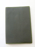 Leather Passport Holder - Elephant Grey