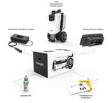 Portable ATTO mobility scooter splits in two for easy travel & transport