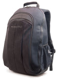 A black 14" Eco-Friendly Canvas made from all-natural cotton canvas & recycled plastic fittings w/ padded computer compartment & adjustable shoulder strap.
