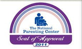 A National Parenting Center Seal of Approval for the Alpha Sherpa backpack.