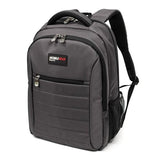 A 16" Graphite SmartPack laptop Backpack w/ padded, ventilated back panel & shoulder straps.