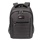 A 16" Graphite SmartPack laptop Backpack w/ padded, ventilated back panel & shoulder straps.