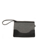 A removable accessory bag for the 16" ScanFast Herringbone Element Briefcase w/ black trim.