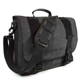 An ash 14"-15" ECO Chromebook / Ultrabook Messenger w/ Padded Computer Compartment,  Integrated iPad/Tablet Pocket, & Padded, Removable Shoulder Strap