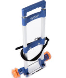 A Mini Travelmate solution attachment for convertible / toddler car seats, wide wheels & telescopic handle
