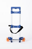 A Mini Travelmate solution attachment for convertible / toddler car seats, wide wheels & telescopic handle