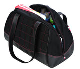 Small Sumo Duffel (Black with Pink Stitching)