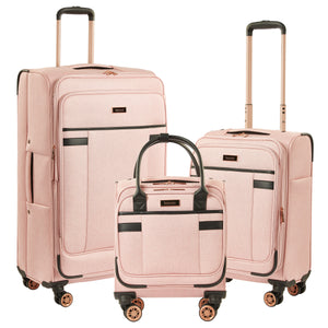 Kensie Expandable Rolling Softside 3 Pc Set