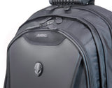 A 1680 Denier Ballistic Nylon black 17.3" Alienware Orion Laptop Backpack M17 w/ padded shoulder straps, alien logo, Ergonomic backing, rubberized handles & shoulder straps & Wireless Security Shield