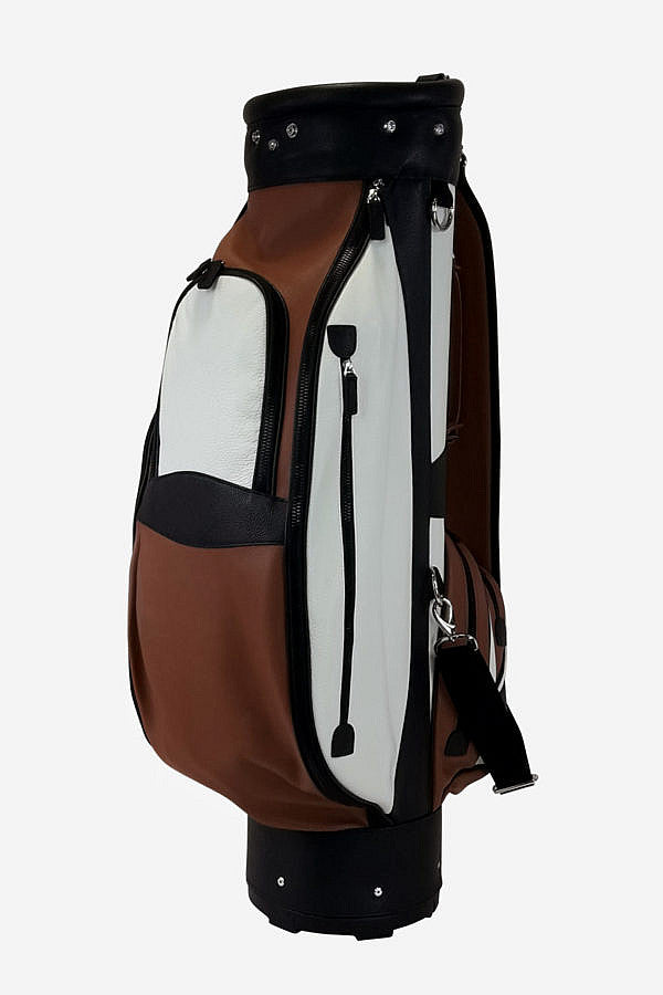 Tri-Color Leather Golf Bag (Available in 7 Colors + Custom)