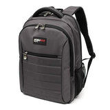 A 16" Graphite SmartPack laptop Backpack w/ padded, ventilated back panel & shoulder straps.