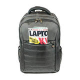 A 16" Graphite SmartPack laptop Backpack w/ padded, ventilated back panel & shoulder straps.