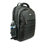 A 16" Graphite SmartPack laptop Backpack w/ padded, ventilated back panel & shoulder straps & side mesh pocket w/ water bottle.